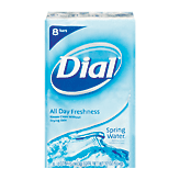 Dial  antibacterial deodorant soap, spring water, 4 oz bars Full-Size Picture